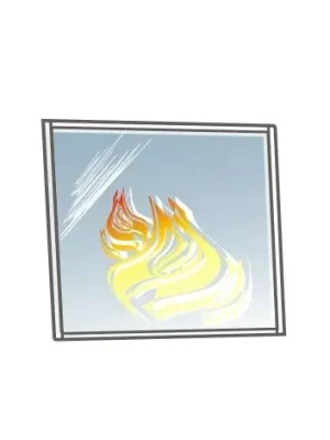 Značkový Krbové sklo - 465x255