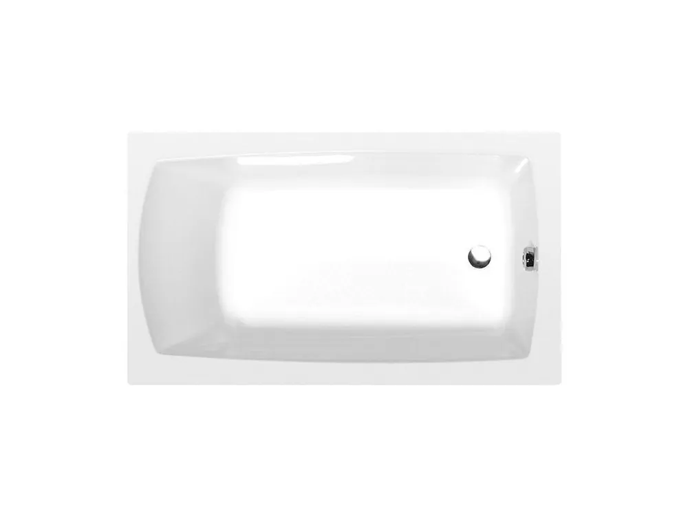 Značkový Polysan LILY obdélníková vana 130x70x39cm, bílá 77511