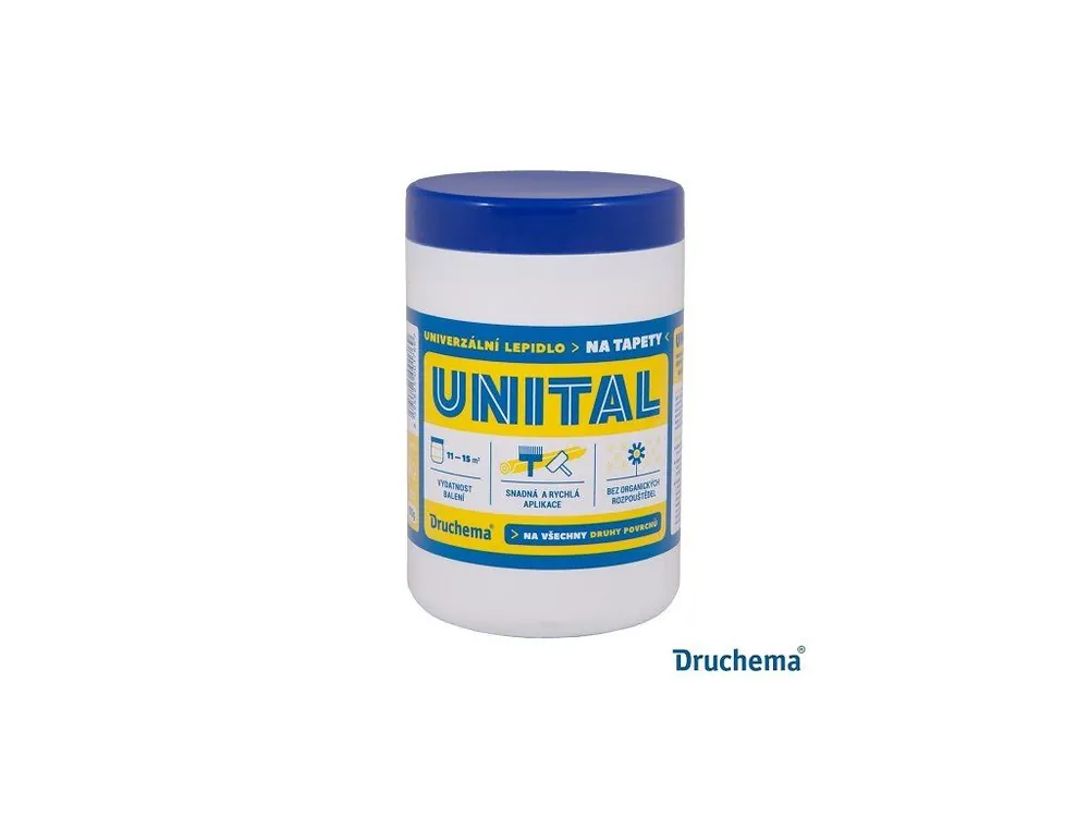 Značkový UNITAL Lepidlo univerzální pro lepení tapet, 900 g