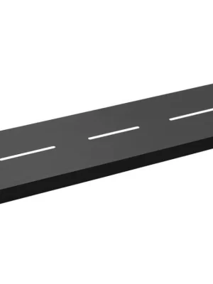 Značkový FLORI polička 508x25x127mm, černá mat - koupelny-sanita.cz