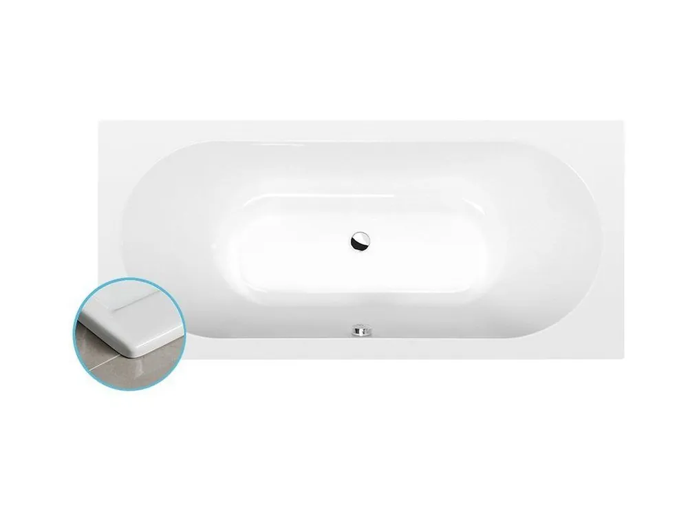 VIVA B SLIM obdélníková vana 185x80x47cm, bílá Speciální Cena