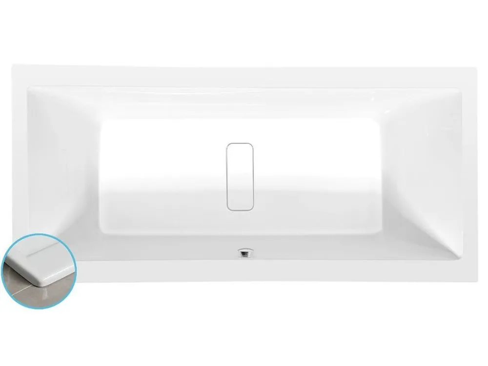 Novinka MARLENE SLIM obdélníková vana 180x80x48cm, bílá