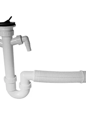 Bezpečná Platba Alcadrain Sifon trubkový s nerezovou mřížkou pr. 70 mm, flexi hadice, dvě př <span class="product-appendix"> průměr odpadu 50/40 mm</span>