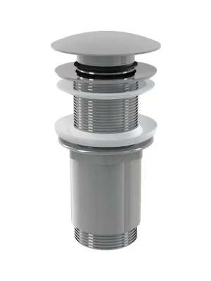 Alcadrain Umyvadlová výpusť click/clack 5/4˝ kovová zátka velká <span class="product-appendix"> bez přepadu</span> Novinka