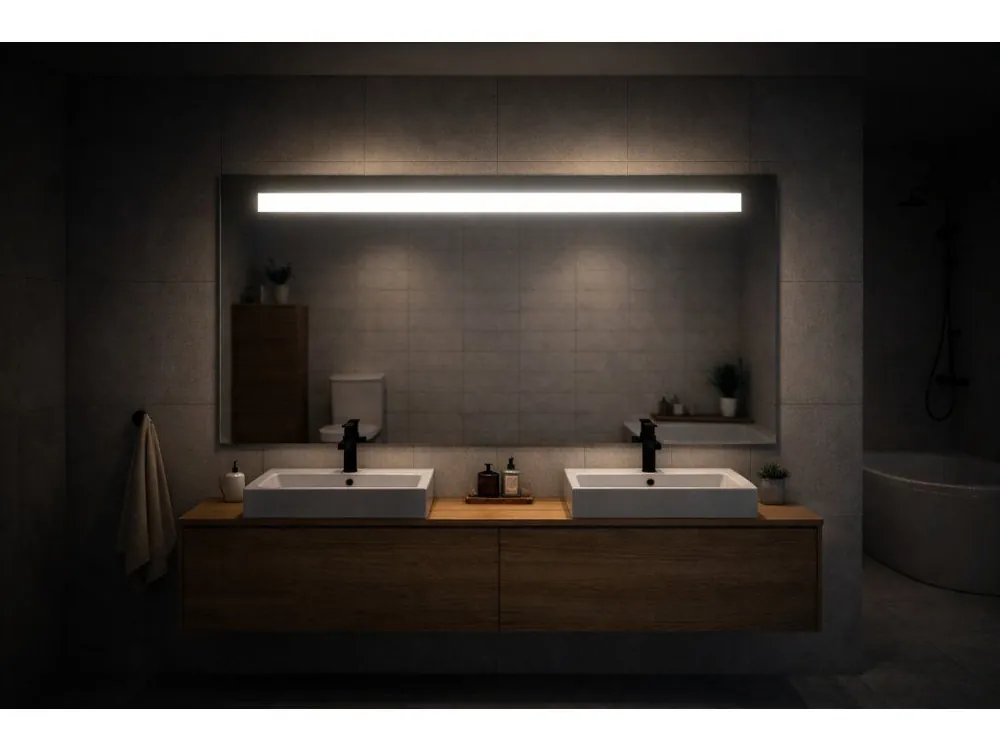 LED zrcadlo Naturel 100x65 cm, denní bílá 6500 K | Koupelny-sanita.cz Cenový Hit