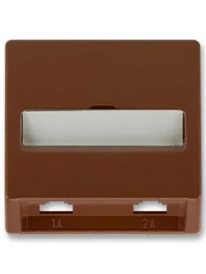 ABB 5013C-A00215 H3 Classic Kryt zásuvky telefonní s 2 otvory, hnědá Akční Nabídka