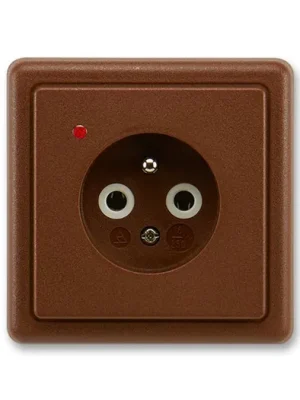 ABB 5597-2389 H3 Classic Zásuvka jednonásobná s ochranným kolíkem, s ochranou před přepětím, hnědá Kup Teď