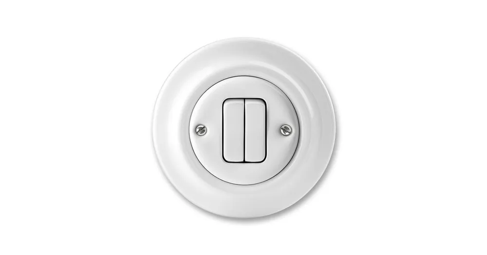 ABB 3559K-C87345 Decento® Ovládač zapínací dvojitý 1/0+1/0, bílá Nízká Cena