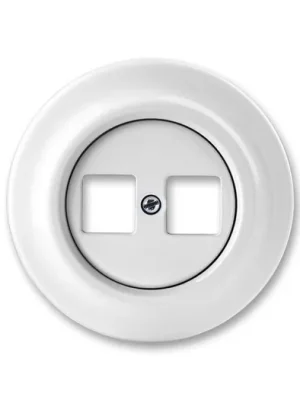 ABB 5014K-C01018 Decento® Zásuvka komunikační dvojnásobná, bílá Originální