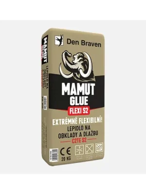 Den Braven MAMUT GLUE FLEXI S2 Extrémně flexibilní lepidlo na obklady a dlažbu C2TE S2 pytel 20kg Omezená Nabídka