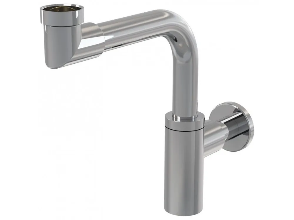 Ověřený Alcadrain Sifon pro umyvadlo DESING celokovový, prostorově úsporný <span class="product-appendix"> průměr odpadu 32 mm</span>