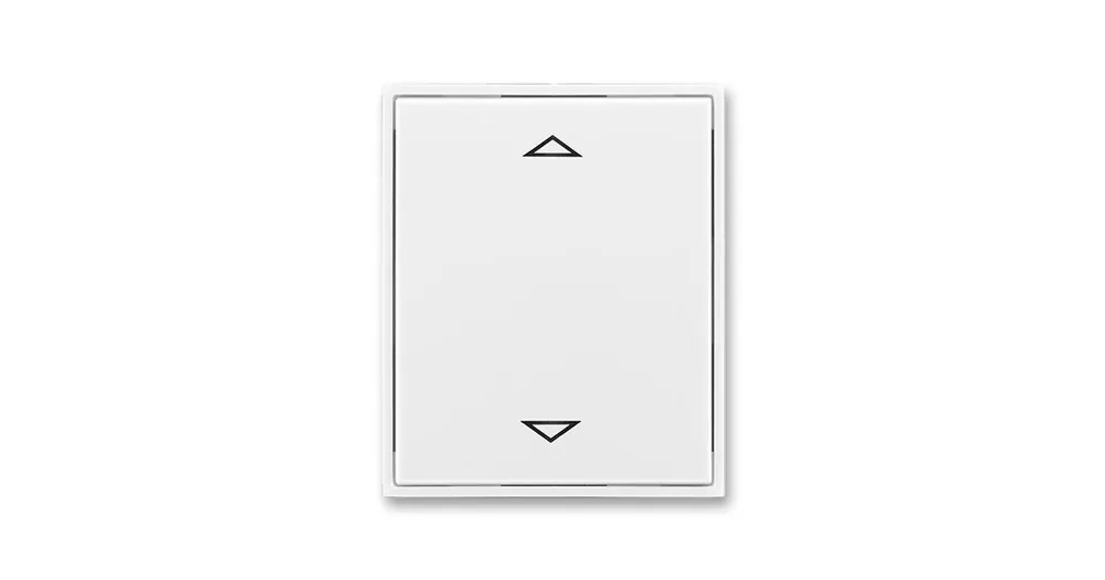 ABB 3299E-A00110 01 Time®, Element® Kryt spínače žaluziového s krátkocestným ovladačem, s potiskem, bílá / ledová bílá Horká Nabídka