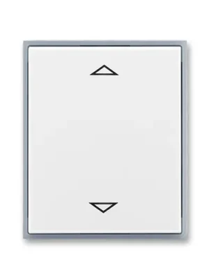 ABB 3299E-A00110 04 Element® Kryt spínače žaluziového s krátkocestným ovladačem, s potiskem, bílá / ledová šedá Akční Cena