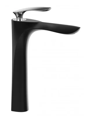 Značkový Umyvadlová baterie MEXEN LILY - černá/chromová - vysoká, 73610-17