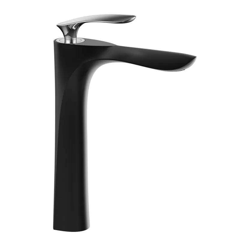 Značkový Umyvadlová baterie MEXEN LILY - černá/chromová - vysoká, 73610-17