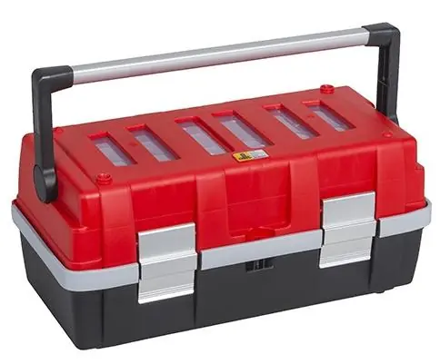 Levný Plastový kufr na nářadí v profi-kvalitě McPlus Alu 18 457010