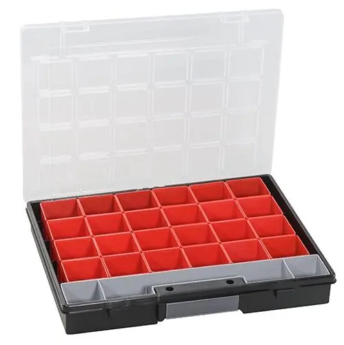 Aktuální Plastový kufřík s vyjímatelnými krabičkami EuroPlus Flex 37/25