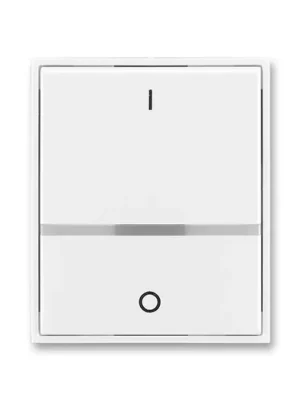 ABB 3558E-A00655 03 Element®, Time®, Kryt spínače kolébkového s čirým průzorem, s potiskem, bílá / bílá Horká Nabídka