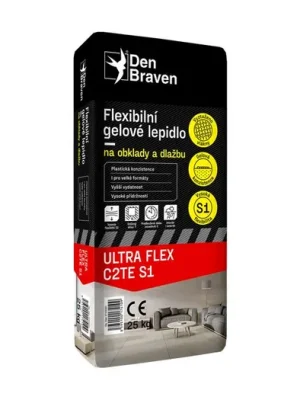 Flexibilní gelové lepidlo na obklady a dlažbu ULTRA FLEX C2TE S1, pytel 25kg, Den Braven Cenový Hit