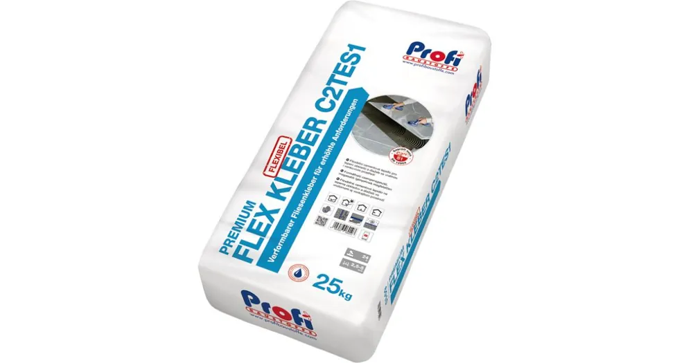 Lepidlo na obklady a dlažbu Flex Kleber PREMIUM, C2TES1,  pytel 25kg, Profi Akční Nabídka