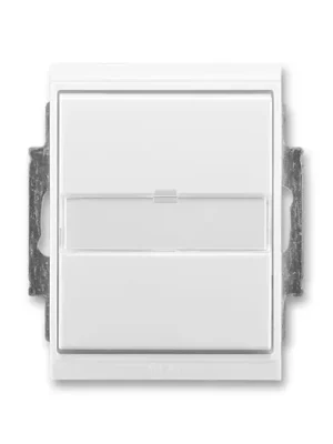 ABB 3558E-A06910 03  Element®, Time® Přepínač střídavý IP 44, zapuštěný, s popisovým polem, bílá / bílá Cenově Výhodný