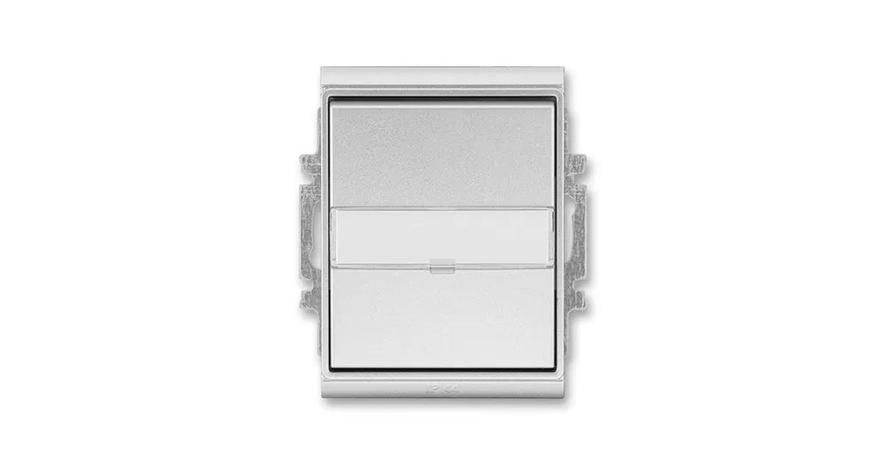 ABB 3558E-A06910 08 Time® Přepínač střídavý IP 44, zapuštěný, s popisovým polem, titanová Super Cena