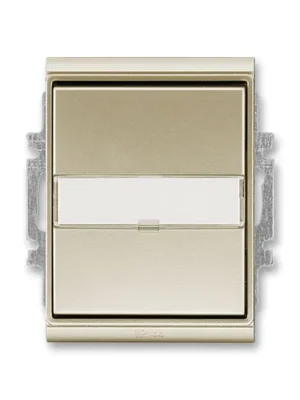 ABB 3558E-A06910 33 Time® Přepínač střídavý IP 44, zapuštěný, s popisovým polem, šampaňská Poslední Šance