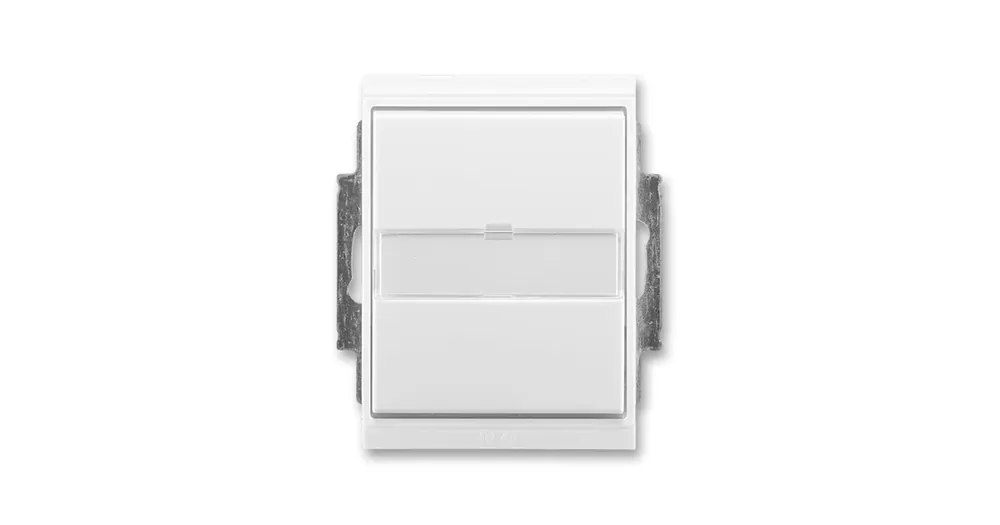 ABB 3558E-A86910 01 Time®, Element® Ovládač přepínací IP 44, s popisovým polem, zapuštěný, bílá / ledová bílá (3558E-A86910 01) Expresní Doručení