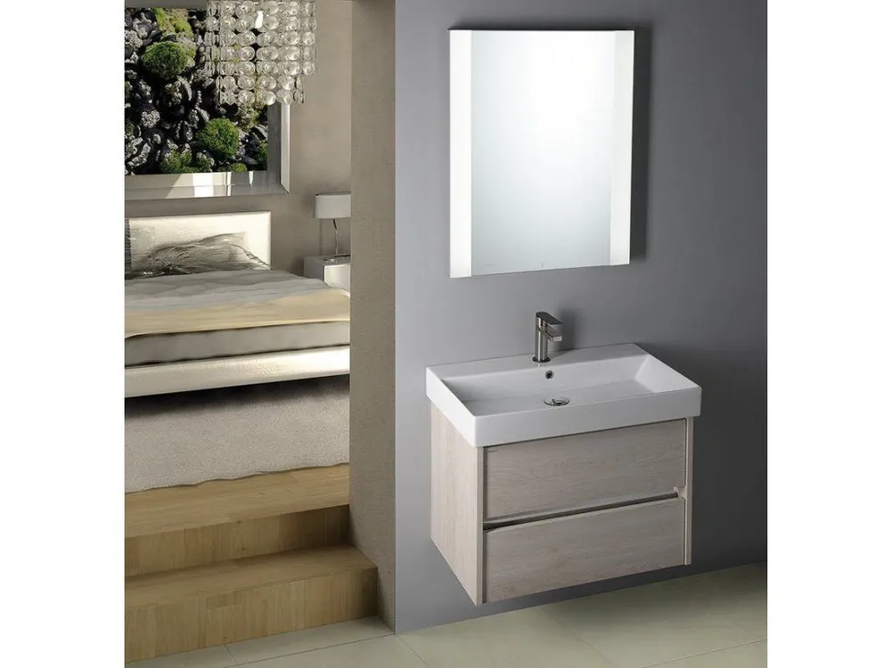 Koupelnový set NIRONA 70, dub Mocca Bezpečná Platba