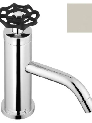 Značkový INDUSTRY stojánková umyvadlová baterie, výška 162 mm, nikl/černá