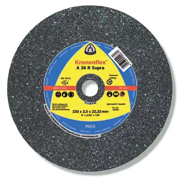 Značkový Klingspor A 36 R 125X2X22,23 Řezné kotouče