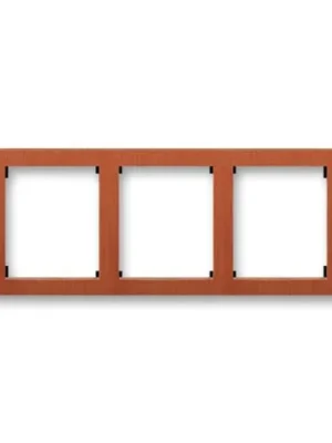 ABB 3901F-A50130 52J Time® Arbo Rámeček, trojnásobný vodorovný, třešeň Doprava Zdarma