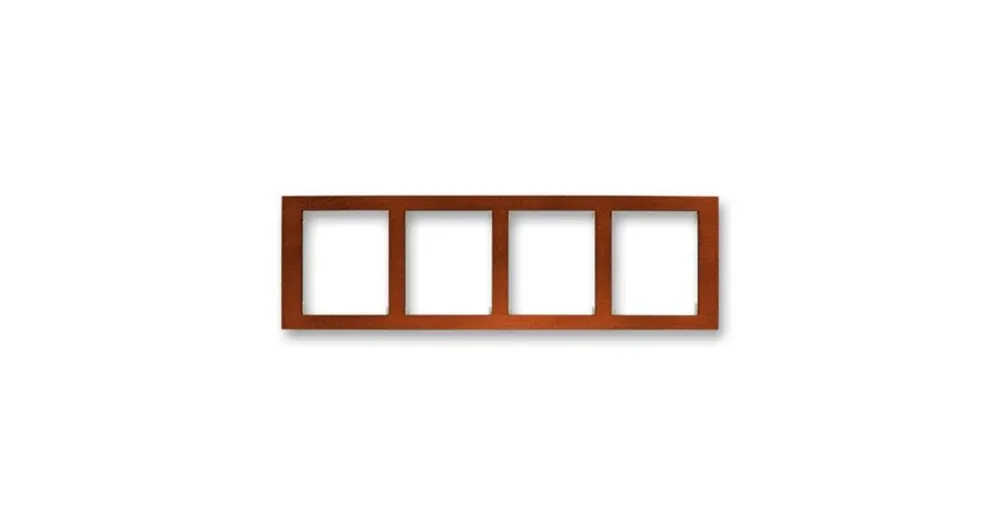 ABB 3901F-A50140 53J Time® Arbo Rámeček, čtyřnásobný vodorovný, mahagon Doprava Zdarma