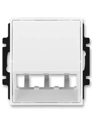 ABB 5014E-A00400 03 Element®, Time®, Time® Arbo Kryt zásuvky komunikační pro prvky Panduit Mini-Jack, Mini-Com, bílá / bílá Koupit Online