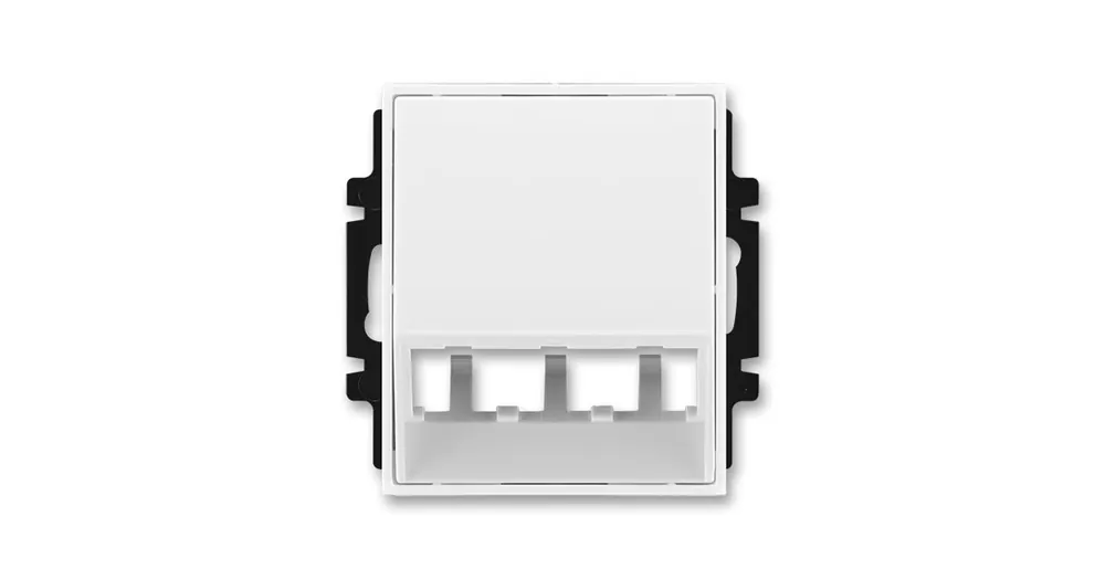 ABB 5014E-A00400 03 Element®, Time®, Time® Arbo Kryt zásuvky komunikační pro prvky Panduit Mini-Jack, Mini-Com, bílá / bílá Koupit Online