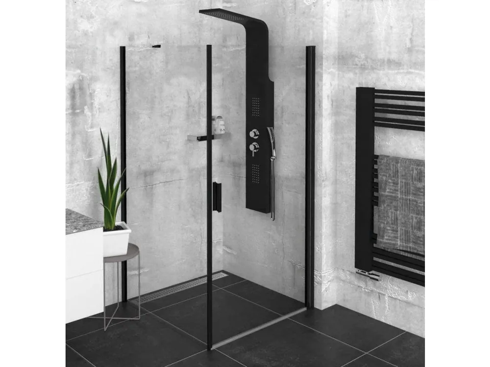 ZOOM BLACK čtvercový sprchový kout 900x900mm L/P varianta Originální