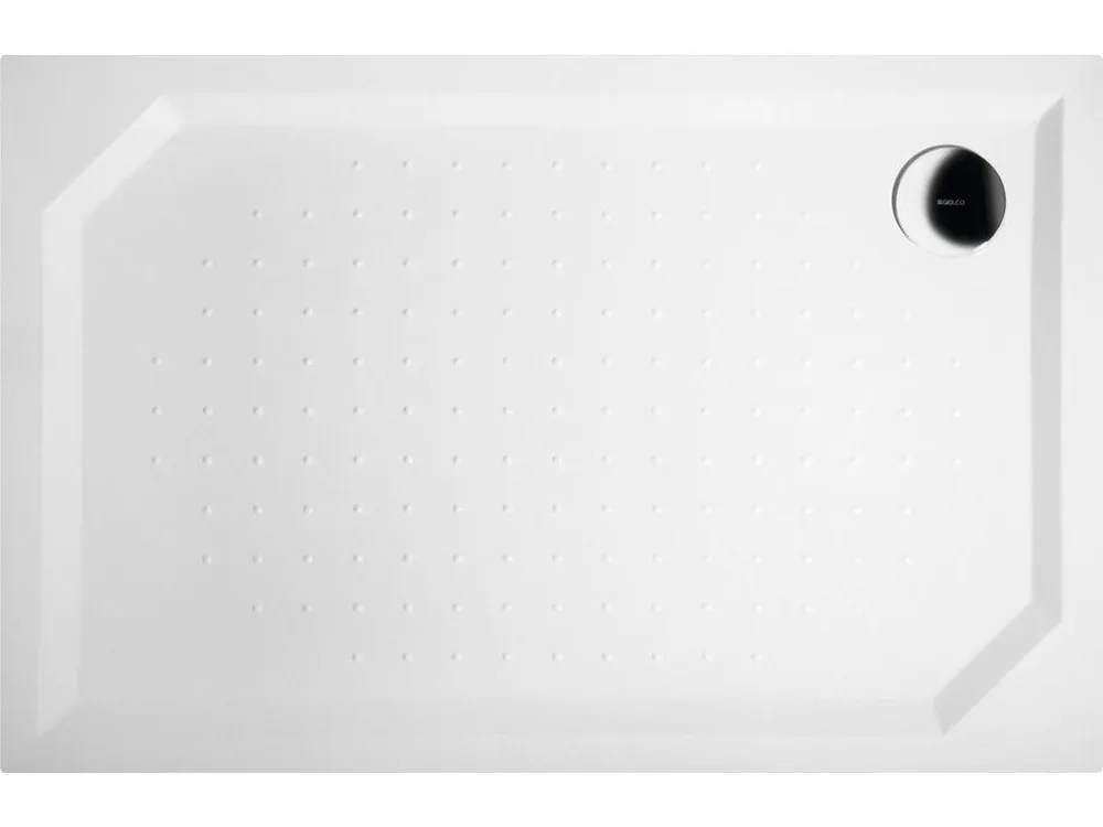 Značkový Gelco SARA sprchová vanička z litého mramoru, obdélník 120x80cm, bílá GS12080