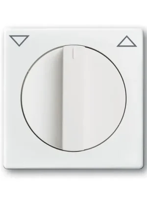 ABB 1710-0-3172 Future® linear, Solo®, Solo® carat Kryt spínače žaluziového otočného s otočným ovladačem, s potiskem, studio bílá Novinka
