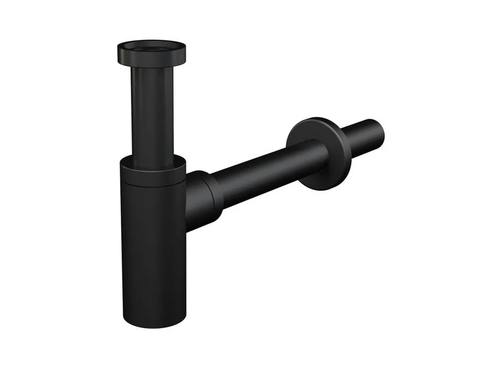 Omezená Nabídka Alcadrain Sifon pro umyvadlo DESING kovový, černý-mat <span class="product-appendix"> průměr odpadu 32 mm</span>