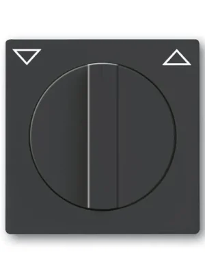 ABB 1710-0-3623 Future® linear, Solo®, Solo® carat Kryt spínače žaluziového otočného s otočným ovladačem, s potiskem, antracitová Značkový