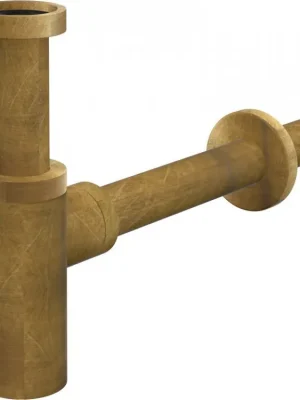 Alcadrain Sifon pro umyvadlo DESING kovový, bronz-antic <span class="product-appendix"> průměr odpadu 32 mm</span> Víkendová Akce