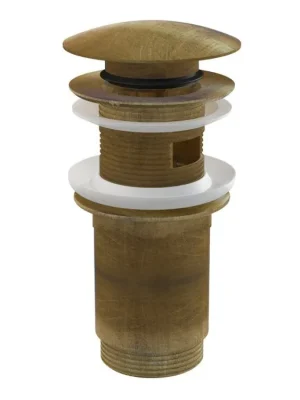 Alcadrain Umyvadlová výpusť click/clack 5/4˝ kovová velká zátka, bronz-antic Kup Teď