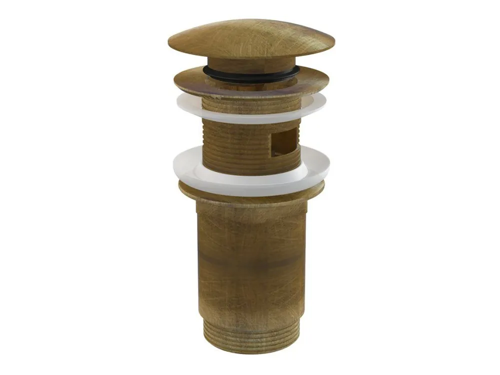 Alcadrain Umyvadlová výpusť click/clack 5/4˝ kovová velká zátka, bronz-antic Kup Teď