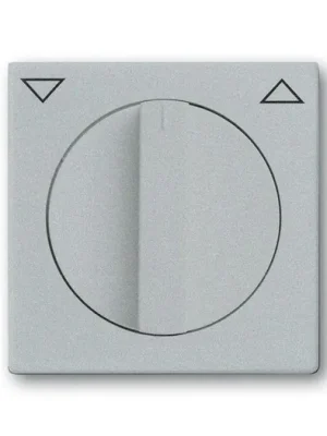 ABB 1710-0-3661 Future® linear Kryt spínače žaluziového otočného s otočným ovladačem, s potiskem, hliníková stříbrná Cenový Hit