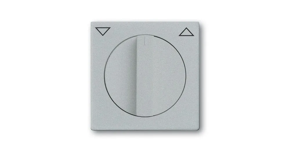 ABB 1710-0-3661 Future® linear Kryt spínače žaluziového otočného s otočným ovladačem, s potiskem, hliníková stříbrná Cenový Hit