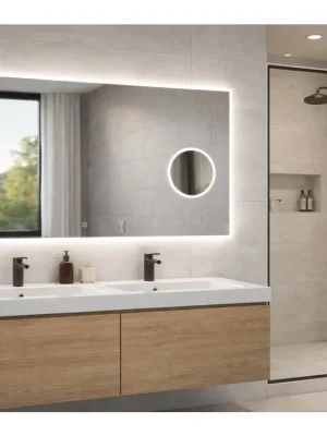 Doprava Zdarma LED zrcadlo Aura Focus 120x65 cm | Nastavitelná chromatičnost a 5x lupa