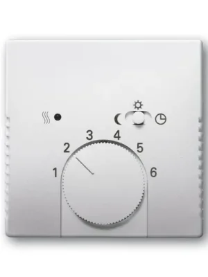 ABB 1710-0-3756 Future® linear Kryt termostatu, s otočným ovladačem a posuvným přepínačem, ušlechtilá ocel Aktuální