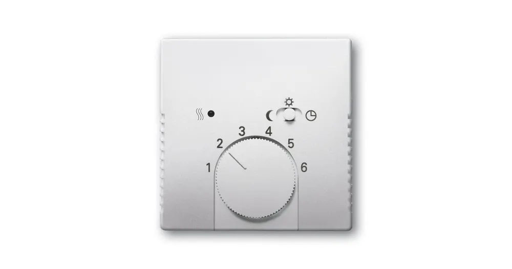 ABB 1710-0-3756 Future® linear Kryt termostatu, s otočným ovladačem a posuvným přepínačem, ušlechtilá ocel Aktuální