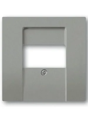 ABB 1710-0-3854 Solo®, Solo® carat Kryt zásuvky reproduktorové, metalická šedá Aktuální