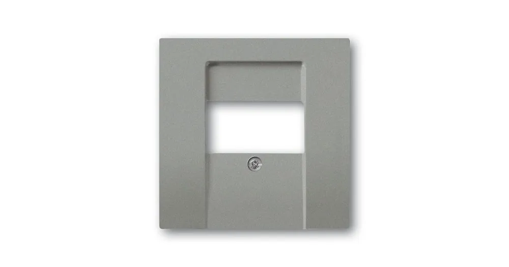 ABB 1710-0-3854 Solo®, Solo® carat Kryt zásuvky reproduktorové, metalická šedá Aktuální